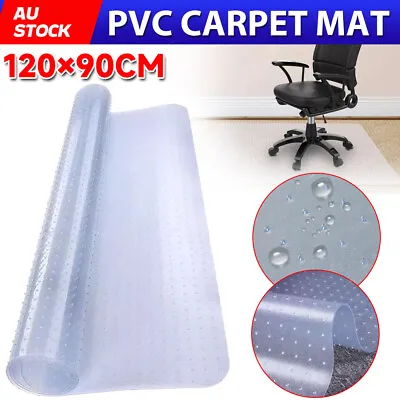$33.85 • Buy PVC Chair Mat Office Carpet Floor Protectors For Home Room Computer 120X90cm OZ