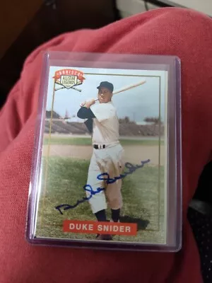 1994 Duke Snider Nabisco All Star Legends Autograph AUTO Baseball Card W/ COA • $2.25