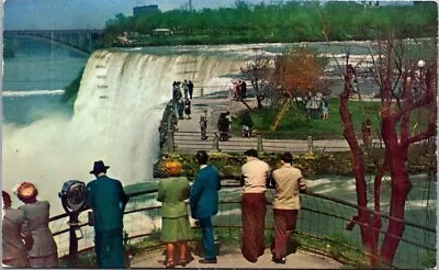 Niagara Falls New York Vintage Clothing Vintage Chrome Postcard 1954 Posted A62 • $4.02