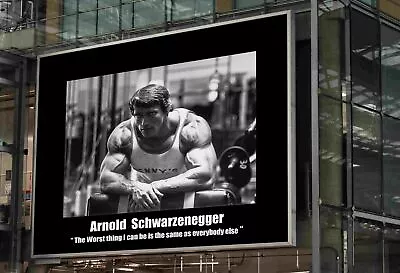 Arnold Schwarzenegger Bodybuilding Poster Gym Body Arnie Mr Universe A4 A3 Size • £8.95
