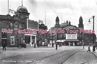 YO 2473 - Picture House Corner Halifax Yorkshire C1936 • £3.95