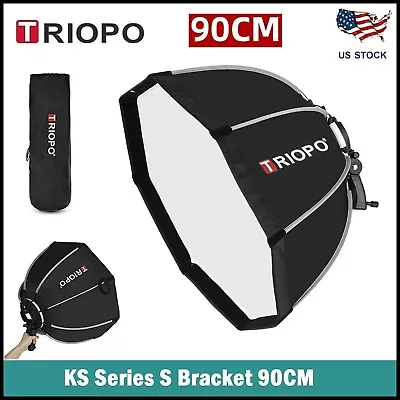 Triopo 90cm Outdoor Octagon Umbrella Softbox With Handgrip Speedlight Flash US • $59.99