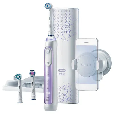 $276 • Buy Oral B Genius 9000 Electric Rechargeable Toothbrush Set Oral Care Orchid Purple