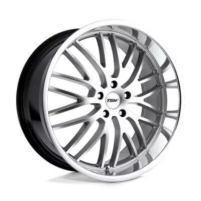 TSW SNETTERTON 18x8  5x100 +35 HYPER SILVER W/ MIRROR CUT LIP Wheel Rim (QTY: 1) • $295.50