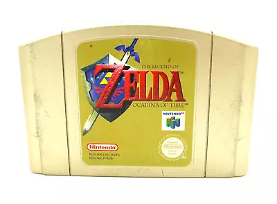 Nintendo N64 The Legend Of Zelda Ocarina Of Time AUS PAL Gold Cartridge • $64.50