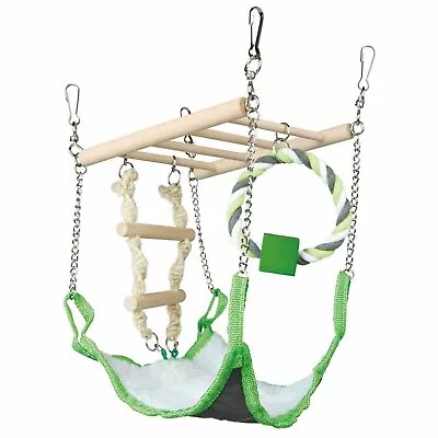 Trixie Suspension Bridge Hanging Toy With Hammock Bed - Hamster/Mouse Cage Nest • £10.60