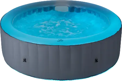 £249.99 • Buy MSPA Inflatable Hot Tub Round 6 Bather Lite Glow Portable Bubble Spa Garden Pool