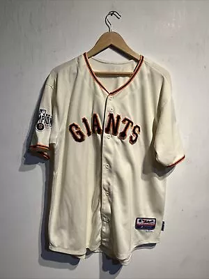 Majestic Size 50 Matt Cain #18 2014 San Francisco Giants World Series Jersey • $60