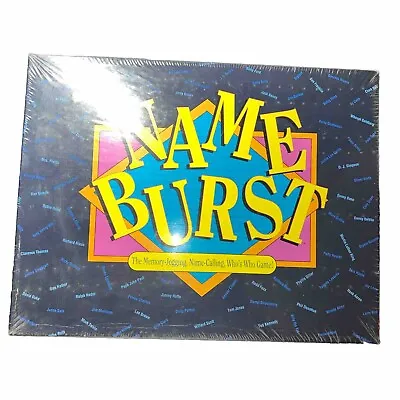 NAME BURST Vintage 1992 Famous Name Memory Board Game 100% Complete • $35