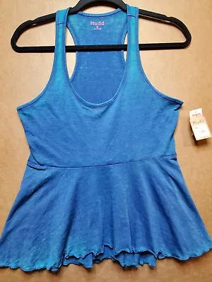 Mudd Womens Juniors Sleeveless Pullover Shirt Top Medium Blue Racerback NWT • $16.95