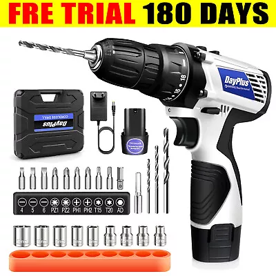 Cordless Combi Drill Electric Driver Screwdriver Set Worklight Li-Ion Battery  • £16.80