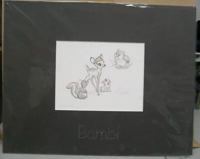 Swarovski Bambi Lithograph By Master Disney Artist Dave Pacheco (NEW) • £16.65