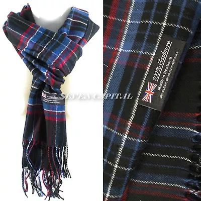 Mens Womens Winter Warm SCOTLAND Made 100% CASHMERE Scarf Scarves Plaid Wool • $7.49