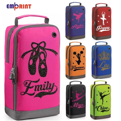 £8.99 • Buy Personalised Dance Shoe Bag Girls Ballet Childrens Glitter Kit Kids School 