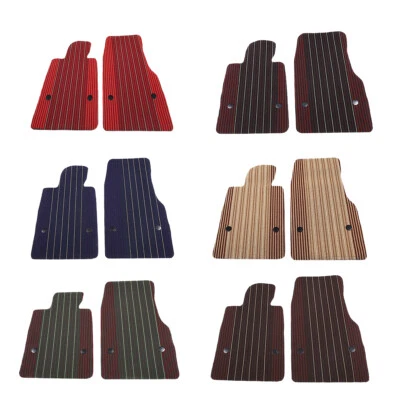$97.99 • Buy Fits 2020-2023 Corvette C8 TPE & PVC Front Silk Circle Car Floor Mats 2pcs/Set