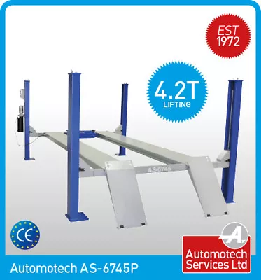 4 POST CAR LIFT / SERVICE LIFT / VEHICLE RAMP / HOIST / WITH JACK BEAM / 4200Kg • £4140