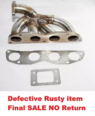 $79.99 • Buy Defective Item Final SALE SS Manifold For 02-11 RSX DC5/Civic SI EP3 FA5 FG2 K20