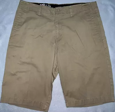 VOLCOM FRICKIN CHINO SHORT 11  Ins Regular Fit Khaki Sz 34 Shorts • $15.99