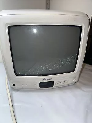 White Memorex 9in Color TV MT1091 Retro Gaming Travel Sized CRT W/remote Works • $139