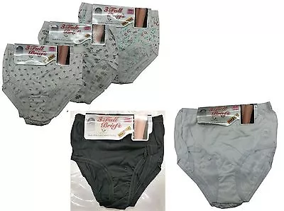 6 Pack Ladies Womens Nickers Underwear Lingerie Full Briefs Mama Cotton Rich • £9.99