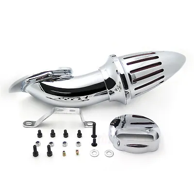 Air Cleaner Intake Kit Bullet For V-Star 1100 Dragstar XVS1100 1999-2012 Chromed • $92.99