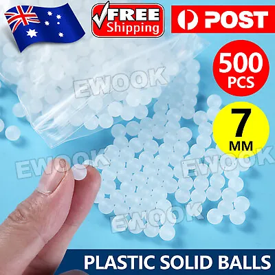 500PCS 7mm Diameter PP Solid Plastic Balls Roller Bearing Transmission NEW • $9.95