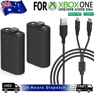 For Xbox One S X/Series X S Controller 2 Rechargeable Battery Pack+USB-C Cable • $18.99