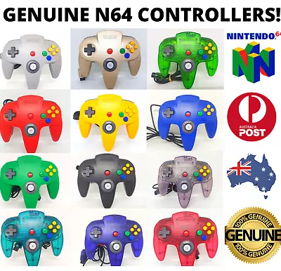 GENUINE Nintendo 64 N64 Controller Refurbed Joysticks FREE POST! 🇦🇺 Original🎮 • $37.90