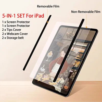 5-in-1 SET Magnetic Matte Screen Protector For Apple IPad 9th 8th 7 6 5 Gen Air • $12.99