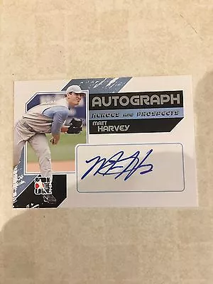 2011 In The Game Heroes And Prospects Silver Matt Harvey Auto RC • $50