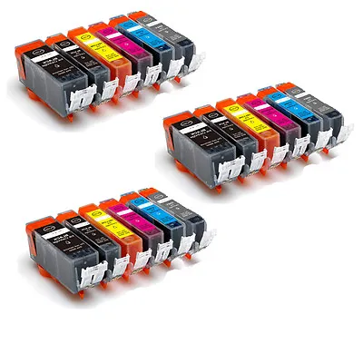 $17.63 • Buy 18 PK Ink Cartridges With GRAY + Chip For Canon PGI-225 CLI-226 MG6120 MG6220