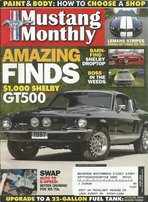 Mustang Monthly 2008 June - '69 Mach 1 351w '64 1/2 289 Convertible • $8.99