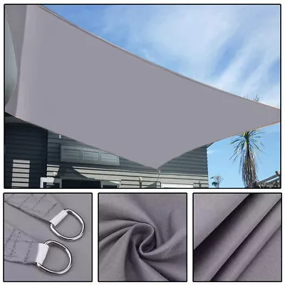 Shade Sail Patio Suncreen Awning Garden Sun Canopy 98% UV Block IP65 Waterproof • £9.66