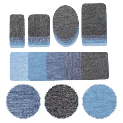 Fabric No Sew Patch Repair Decorating Kit Clothing Adhesive Patch • £9.25