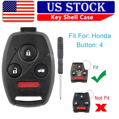 For 2003-2008 Honda Accord Remote Key Fob Shell Case Cover KR55WK49308 4 Button • $7.99