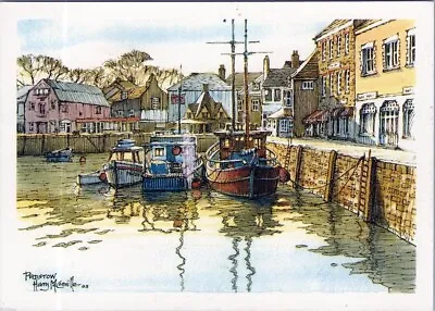 Postcard PADSTOW Harry Mnvilleros Fall In Lo Li Water Boat Paint Sky Art AA03640 • £5.35