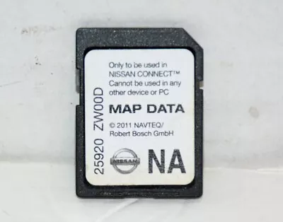 25920 ZW00D Nissan GPS Navigation Map OEM Original • $32.98