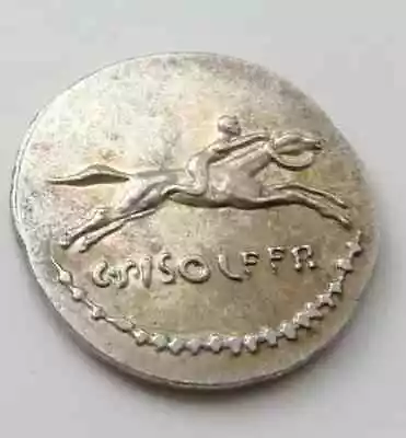 £29 • Buy Unknown Silver Coin Horse Racing Race Man Roman Greek Egyptian Unusual U C Old