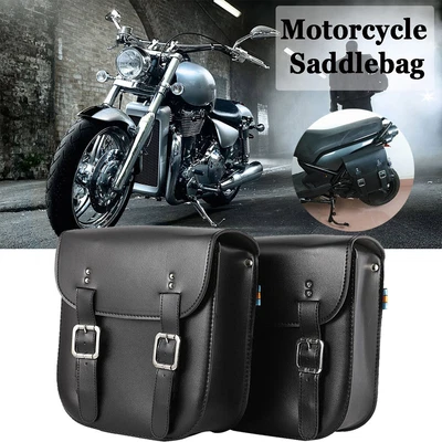 $65.99 • Buy Black Side Saddlebags Bags For Yamaha V-Star Vstar 950 1100 1300 Classic Stryker