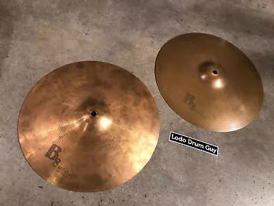 14 Sabian B8 Hi-Hats Bronze Drum Cymbal Set VINTAGE 1st Year #IM7 • $45.45
