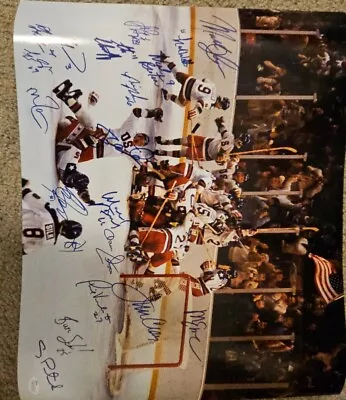 Authographed 1980s Miracle On Ice Poster • $700