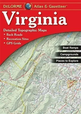 Virginia State Atlas & Gazetteer By DeLorme  • $9.95