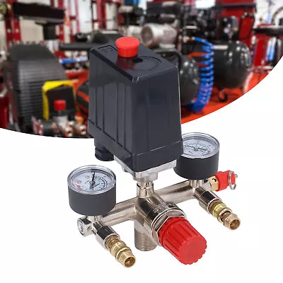 Air Compressor Pressure Valve Vertical Switch Manifold Regulator 90-120PSI US • $34.58