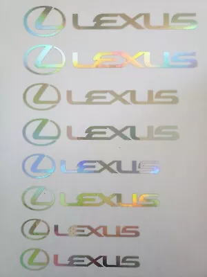 Lexus Brake Caliper Decals 8pcs Neo Chrome Slick Oil • $12.99