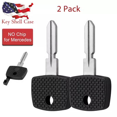 2Pcs Ignition Blank Key Case For Mercedes Benz W124 W126 W140 W129 HU39P S48HFP • $10.45