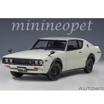 AUTOart 77472 NISSAN SKYLINE GT-R KPGC110 1/18 MODEL CAR WHITE  • $207