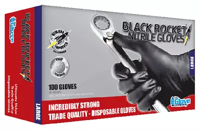 Black Rocket Nitrile Gloves • $23.49