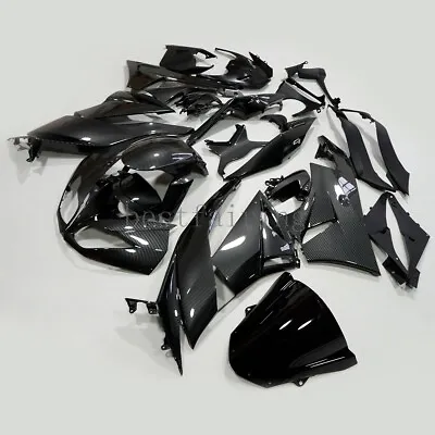 Carbon Fiber Fairing Kit For Kawasaki Ninja ZX6R ZX636 2009-2012 ZX600R ABS Body • $429