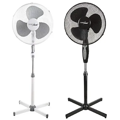 £31.09 • Buy Oscillating Floor Fan Pedestal Standing 120cm Cooling Adjustable Silent Remote 