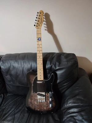 £100 • Buy Harley Benton TE Paisley Pattern